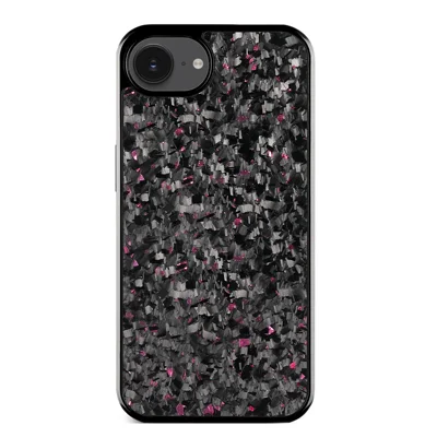 For iPhone 16e Hoesje Gesmeed Textuur Aramidvezel + TPU Antislip Telefoonhoesje - Roze