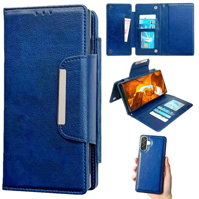 For Samsung Galaxy A36 5G Case Detachable PU Leather 2 in 1 Magnetic Wallet Phone Cover - Sapphire