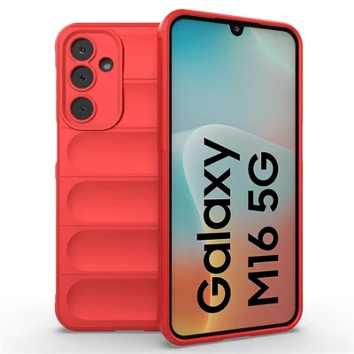 Til Samsung Galaxy M16 5G / F16 5G Taske Mod Fald Blød TPU Robust Telefon Bagdæksel - Rød