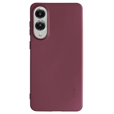 X-LEVEL Guardian Series For Samsung Galaxy S25 Edge Case Soft TPU Frosted Protective Phone Cover - Wine Red