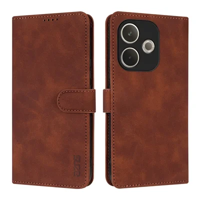 AZNS For Oppo A5 Pro 4G (Global) / 5G (Global) /  A5 Energy 5G (China) Case PU Leather Wallet Phone Cover - Brown