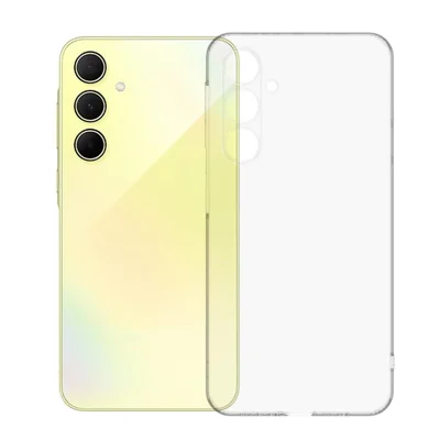 KALEBOL For Samsung Galaxy A36 5G Clear Case  1.5mm Thickened TPU Shockproof Phone Cover - Transparent