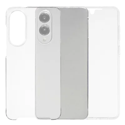 For Samsung Galaxy S25 Edge Case TPU Frame Clear Acrylic Back Phone Cover with PET Film