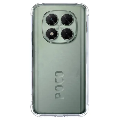 SHANWO For Xiaomi Poco X7 5G TPU Clear Case 1.5mm Shockproof Mobile Phone Back Cover