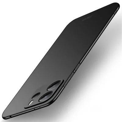 MOFI For Xiaomi Redmi Note 14 4G (163.25mm) Phone Case  Shield Matte Series Ultra Slim PC Protective Cover - Black