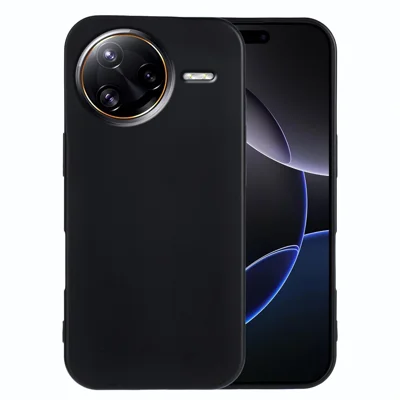 For Xiaomi Redmi K80 Pro 5G / Xiaomi Poco F7 Ultra 5G TPU Case Soft Matte Anti-fingerprint Phone Back Cover - Black
