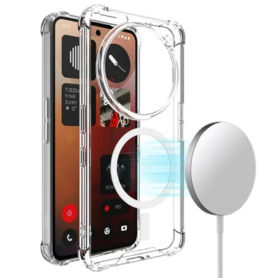 IMAK For Nothing Phone (3a) Pro Magnetic Case Shockproof PC TPU Clear Phone Cover