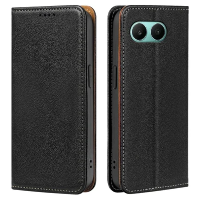 For OnePlus Nord 4 Case Wallet RFID Blocking Leather Phone Cover Strong Magnetic Closure - Black