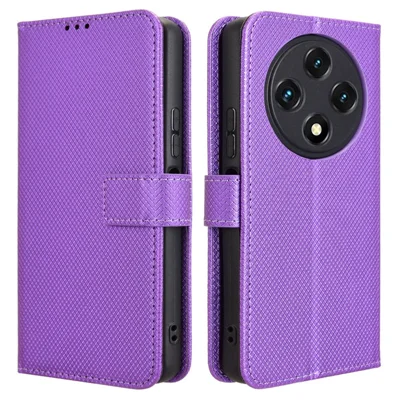 PU Leather Case For Umidigi G100 / G100 5G / G100A Diamond Texture Wallet Phone Cover - Purple