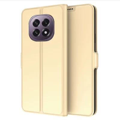 For Oppo F29 5G Case Shockproof TPU Inner Shell Leather Phone Cover Card Slot - Gold