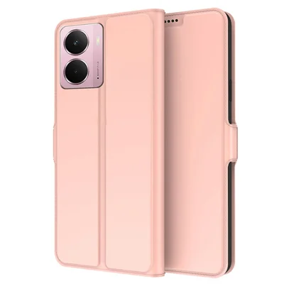 Phone Case For Realme P3 5G / 14 5G / Neo7x 5G Shockproof TPU Inner Shell Leather Cover Card Slot - Rose Gold