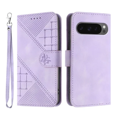 Oduio For Google Pixel 10/Google Pixel 10 Pro/Pixel 9/9 Pro Case Wallet With Wrist Strap & Magnetic Clasp, Card Holder Slots, PU Leather Pixel 9 Phone Cases Stand Flip Book Cover, Blue