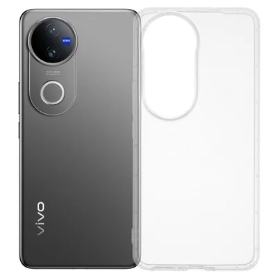 For vivo V50 5G Case Transparent TPU Phone Back Cover Airbag Protection