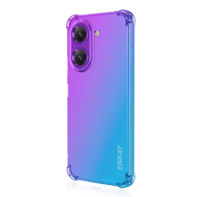 ENKAY For Xiaomi Redmi A5 4G (171.7mm) TPU Case Thickened Four Corner Drop-proof Phone Back Cover - Purple / Blue