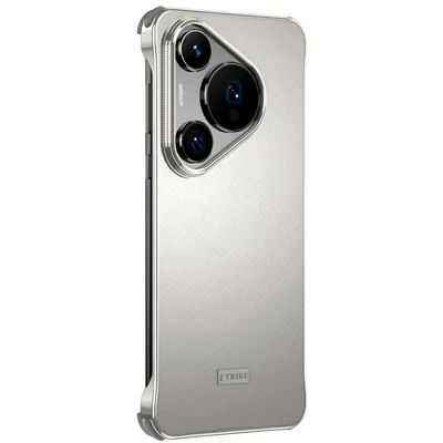 For Huawei Pura Pro / Pura 70 Pro+ Case PC + Silicone + Alloy Matte Phone Cover - Titanium