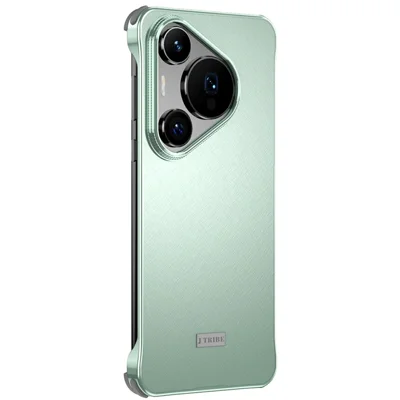 For Huawei Pura Pro / Pura 70 Pro+ Case PC + Silicone + Alloy Matte Phone Cover - Cyan