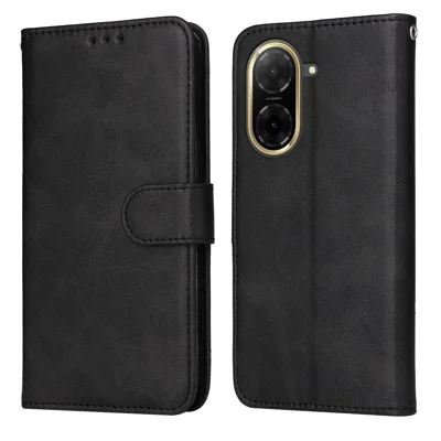 For Xiaomi Redmi A5 NFC (EU) (173.45mm) Case Wallet PU Leather Folio Flip Phone Cover - Black