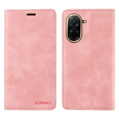 BETOPNICE For Xiaomi Redmi A5 NFC (EU) (173.45mm) Case  Magnetic Closure RFID Blocking Wallet Stand Leather Phone Cover - Pink