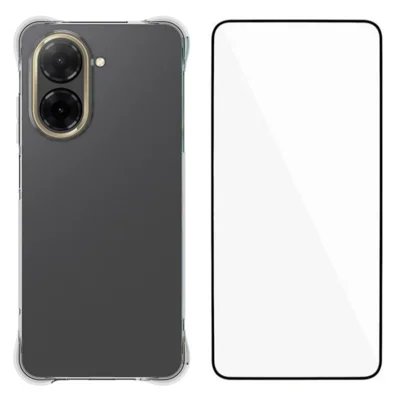WANLONFENG For Xiaomi Redmi A5 4G (171.7mm) Case  WL Series 2.0mm TPU Phone Cover with Tempered Glass Film - Transparent