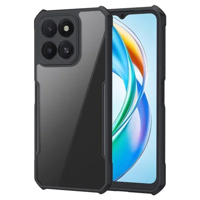 XUNDD etui na Honor X5b / X5b Plus, odporno na upadki, przezroczysta tylna część z TPU + akrylu