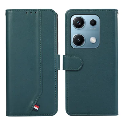 For Xiaomi Redmi Note 14S 4G Case RFID Blocking Flip Leather Phone Cover - Green