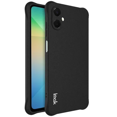 IMAK For Samsung Galaxy A06 5G Case TPU Phone Cover Airbag Shockproof Protection - Matte Black