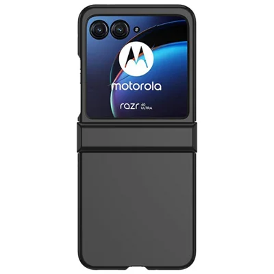 Hinge Protection Case for Motorola Razr 70 / 60 / 50 5G / Razr 2026 / 2025 / 2024 Skin-Touch PC Phone Cover - Black