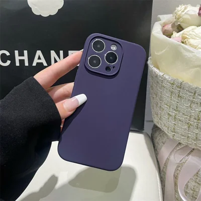 Bulk Purchasing For iPhone 13 Pro Max Case Precise Cutouts 1.6mm TPU Shockproof Phone Cover - Dark Purple