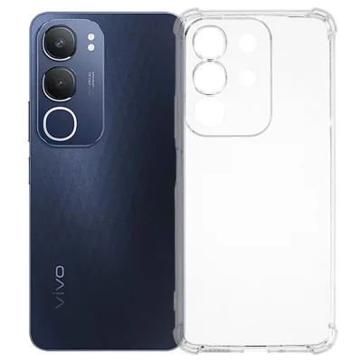 For vivo Y29 4G  /  T4x 5G Phone Case Reinforced Four Corner Anti-Drop Clear TPU Cover