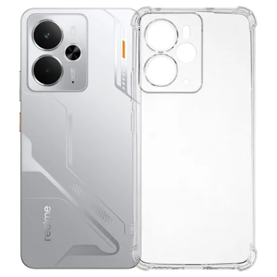 For Realme 14 5G Phone Case Reinforced Four Corner Anti-Drop Clear TPU Cover