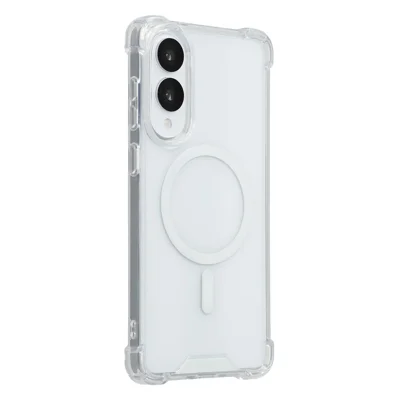 For Samsung Galaxy S26 FE / S25 Edge Magnetic Case 1.5mm Shockproof Clear Phone Back Cover