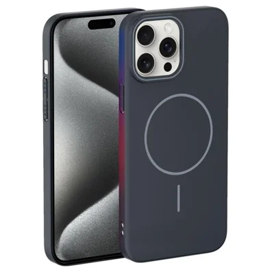 For iPhone 15 Pro Max Case Compatible with MagSafe Slim PC Phone Back Cover - Dark Grey