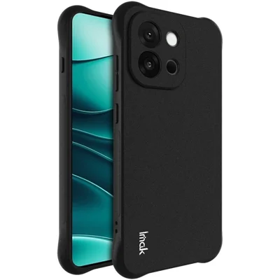 IMAK For OnePlus 13s 5G / 13T 5G Case TPU Phone Cover Airbag Shockproof Protection - Matte Black