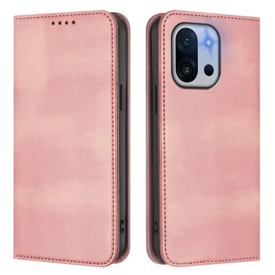 Til OnePlus 13T 5G Wallet Cases med Retrostruktur, RFID-blokerende Lædertelefonbeskytning - Pink