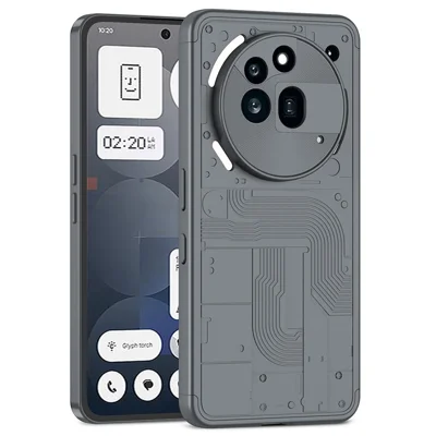GKK Shield Series For Nothing Phone (3a) Pro Case Detachable Design Hard PC Phone Cover - Grey
