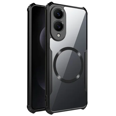 For Samsung Galaxy S25 Edge Magnetic Case Reinforced Corners TPU + Acrylic Phone Cover