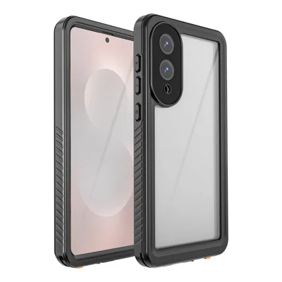 REDPEPPER FS / FM Series For Samsung Galaxy S25 Edge Waterproof Case IP68 Shockproof Phone Cover - Black