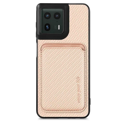 Obudowa do Motorola Edge 50 Ultra 5G z magnesem, odkładany uchwyt na kartę, tylna pokrywa telefonu - khaki