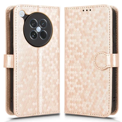 For Oppo Find X8s 5G Wallet Case Dot Pattern Imprint PU Leather Phone Cover - Rose Gold