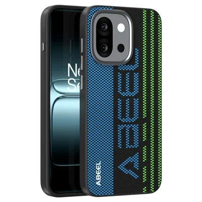 ABEEL For OnePlus 13T 5G Magnetic Case Micro-Embossing 6D Printed PC TPU Aluminum Alloy Leather Phone Cover - Outstanding No. 1