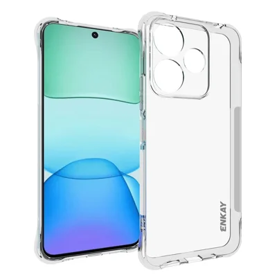 ENKAY HAT PRINCE For Xiaomi Redmi 13x 4G Clear Phone Case   Shockproof Anti-slip TPU Cover - Transparent