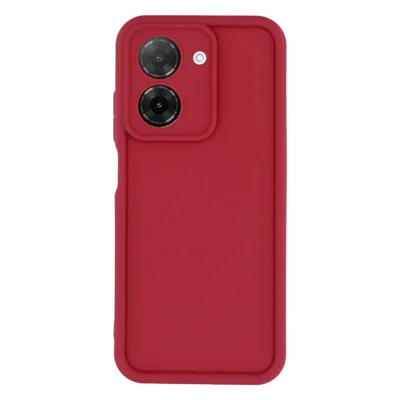 TPU Case for Xiaomi Redmi A5 4G (171.7mm) / Poco C71 4G Grooved Design Anti Slip Phone Cover - Red