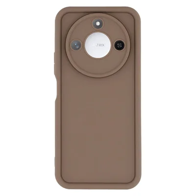 For Honor X60 5G / X9c Smart 5G Case Grooved Design TPU Anti Slip Phone Cover - Brown