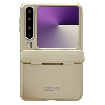 For Huawei Pura X Case Electroplating Hard PC Protective Phone Cover - Gold