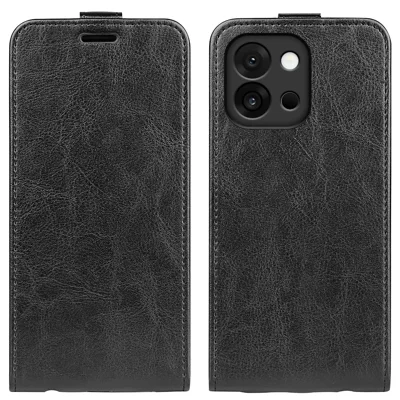 For OnePlus 13T 5G Case with Card Slots Vertical Flip Leather Phone Cover - Black
