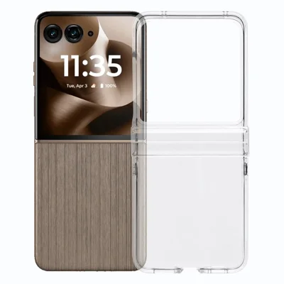 Shockproof Case For Motorola Razr 70 Ultra / 60 Ultra 5G / Razr Ultra 2026 5G / 2025 5G Crystal Clear PC Phone Shell 3-Piece Design Phone Cover