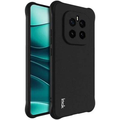 IMAK لجهاز Honor GT Pro غطاء هاتف من مادة TPU واقي من الصدمات بتصميم كيس هواء - أسود غير لامع