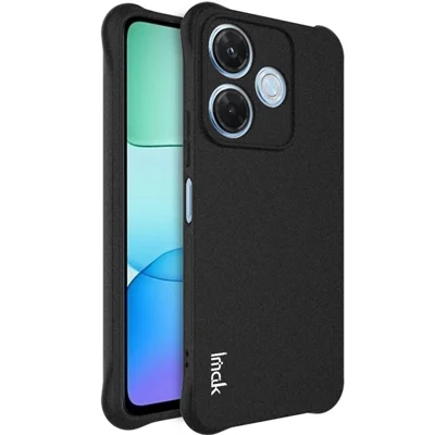 IMAK For Xiaomi Redmi 13x 4G Case TPU Phone Cover Airbag Shockproof Protection - Matte Black
