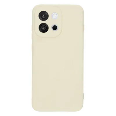 For OnePlus 13T 5G Case TPU Bagtilbag Sødt Anti-skrab Fiber Fodring Telefondæksel - Hvid