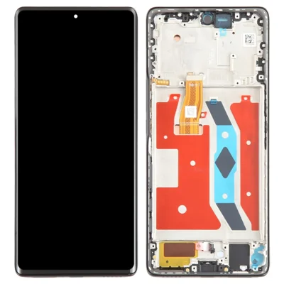For Honor Magic5 Lite 5G OEM Grade S OLED Screen and Digitizer Assembly + Frame (Without Logo) - Black